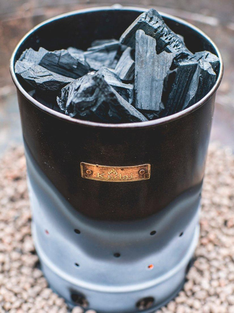 Kadai BBQ Chimney Starter mild steel for barbecue, UK version