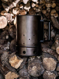 Kadai BBQ Chimney Starter mild steel for barbecue, UK version