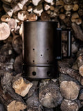 Kadai BBQ Chimney Starter mild steel for barbecue, UK version