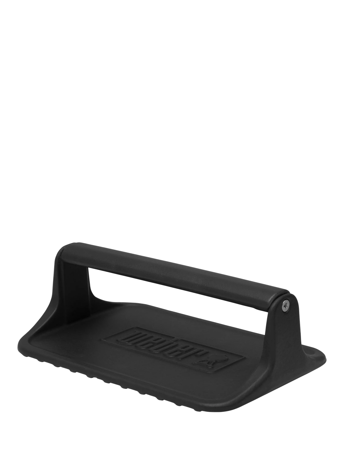 Weber cast iron BBQ griddle press, imported from the UK