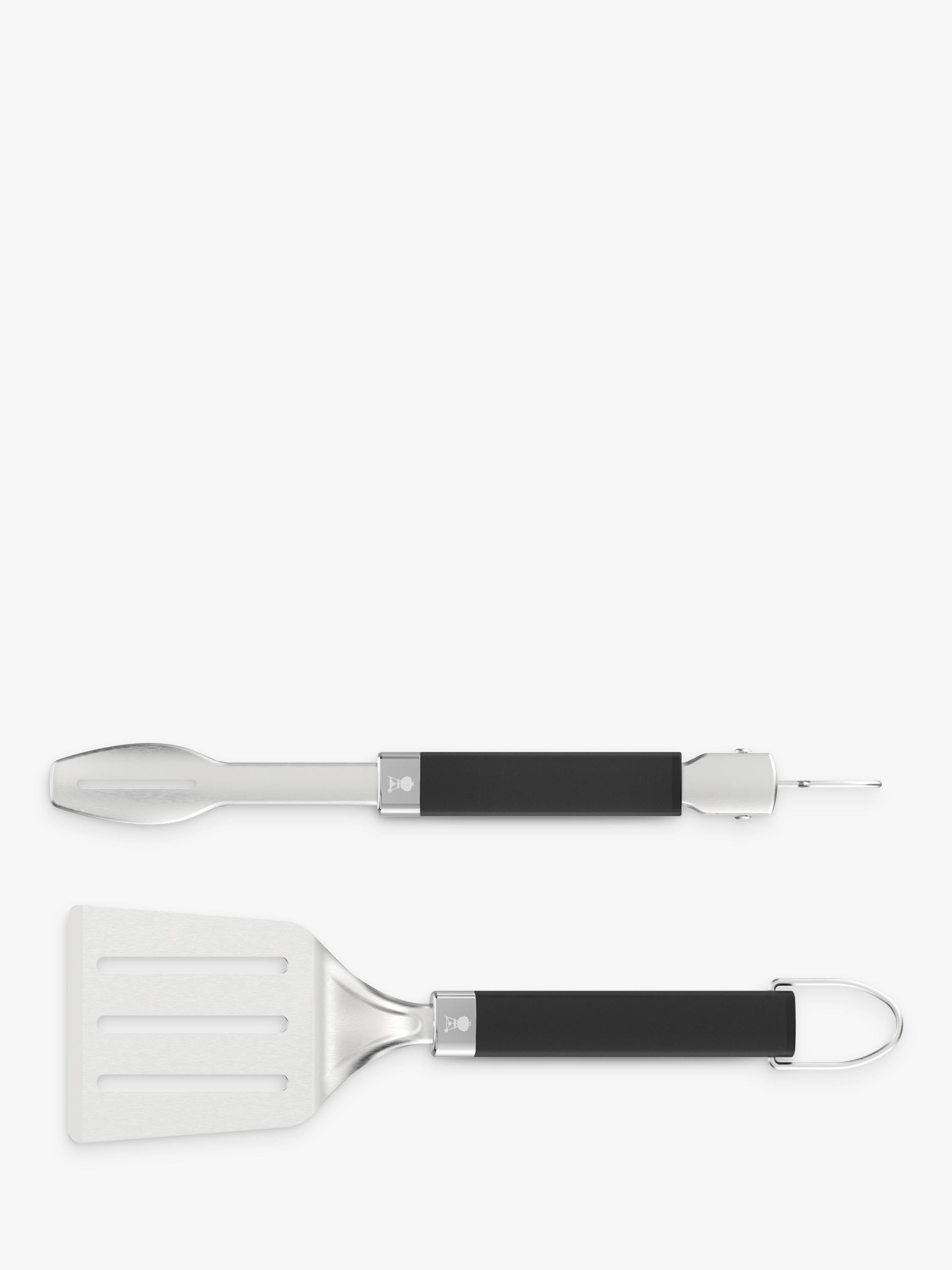 Weber portable BBQ spatula and tongs tool set (British brand)