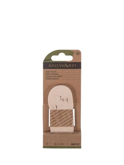 John Lewis Milward Braided Elastic 6mm x 3m Pink Sewing Elastic- Buy online at McGrocer
