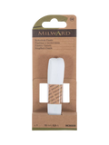 Milward buttonhole elastic white 15mm x 90cm, imported from the UK
