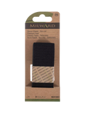 Milward woven non-roll elastic 31mm x 1m black (British brand)