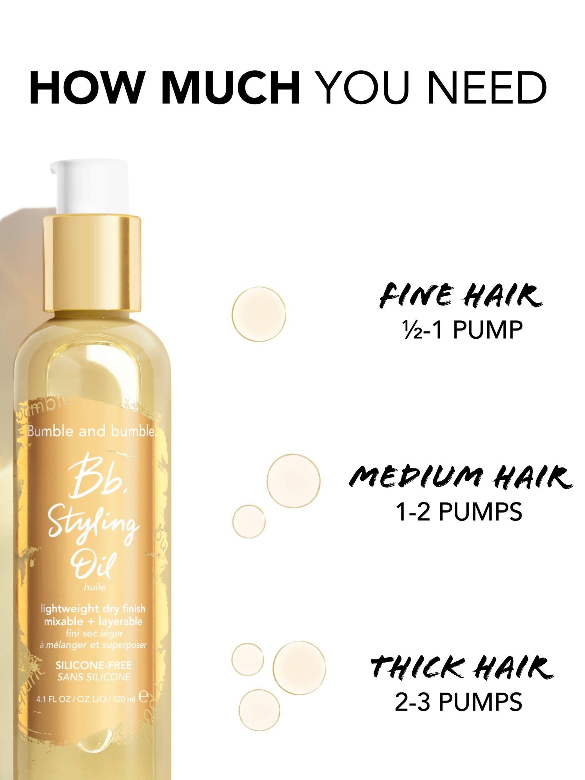 Bumble and bumble styling oil heat protectant 125ml, imported from the UK