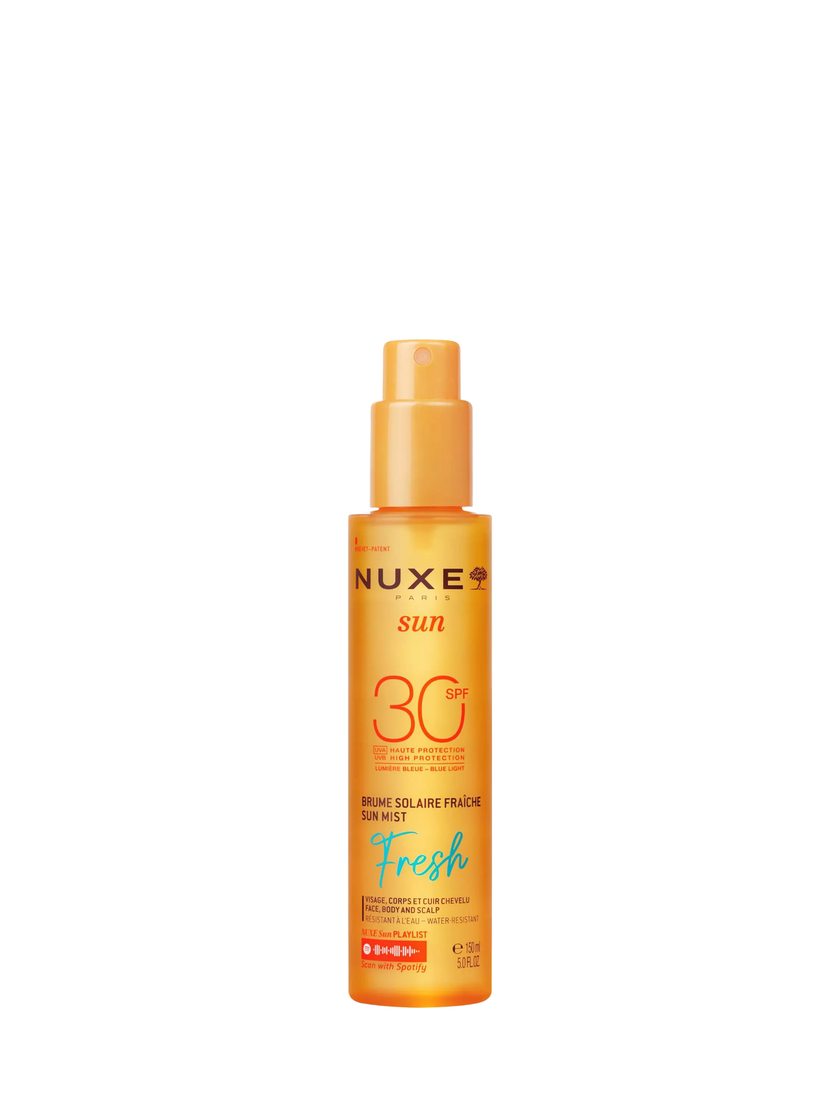 NUXE sun mist SPF 30 150ml, imported from the UK