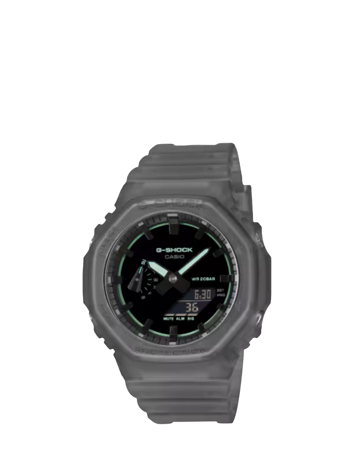 Casio G-SHOCK Smoked Lights 2100 watch black resin - British product
