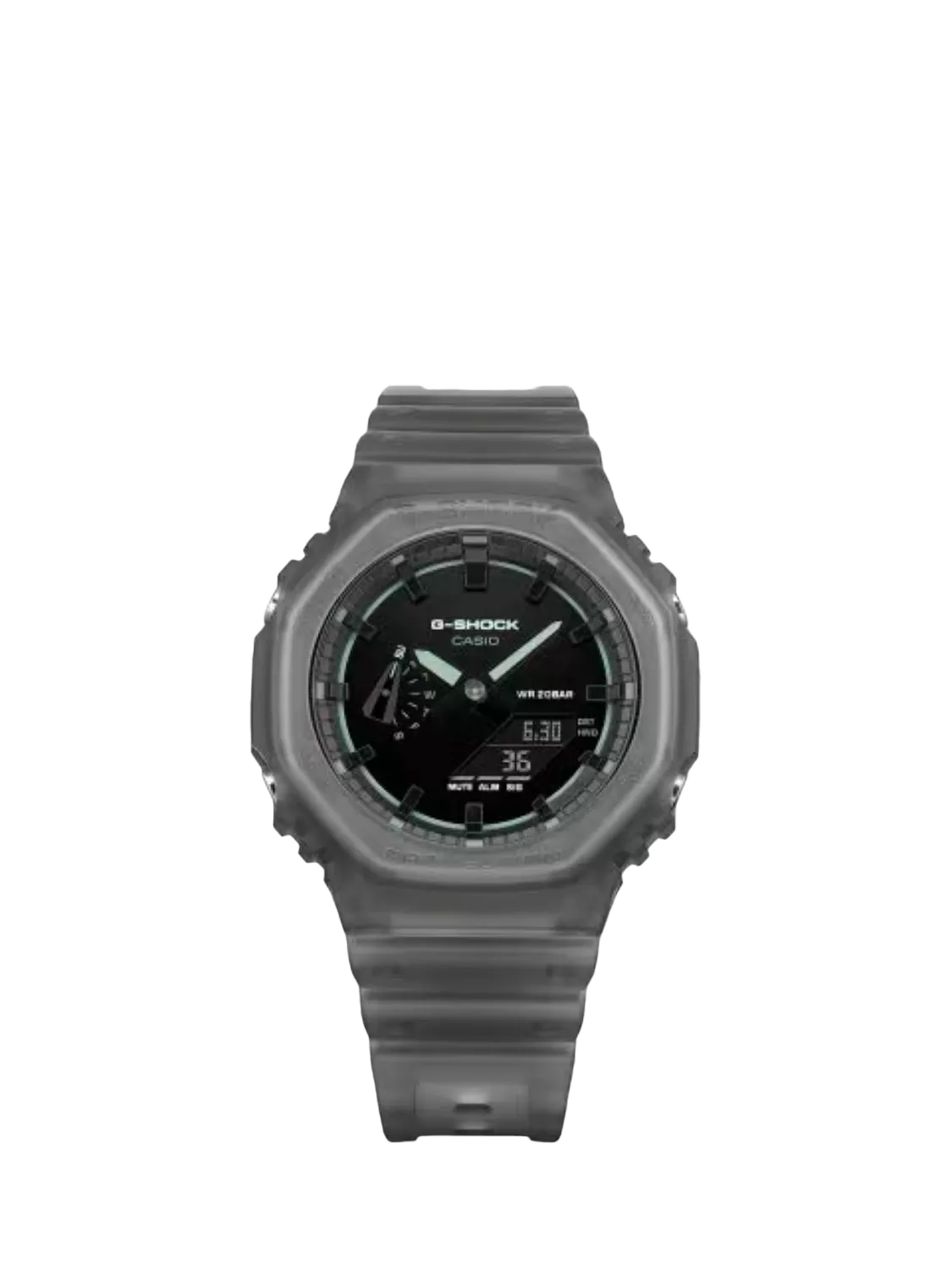 Casio G-SHOCK Smoked Lights 2100 watch black resin - British product