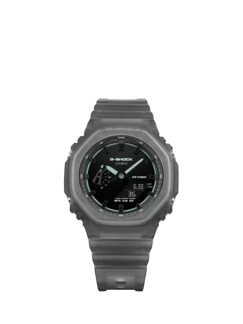 Casio G-SHOCK Smoked Lights 2100 watch black resin - British product