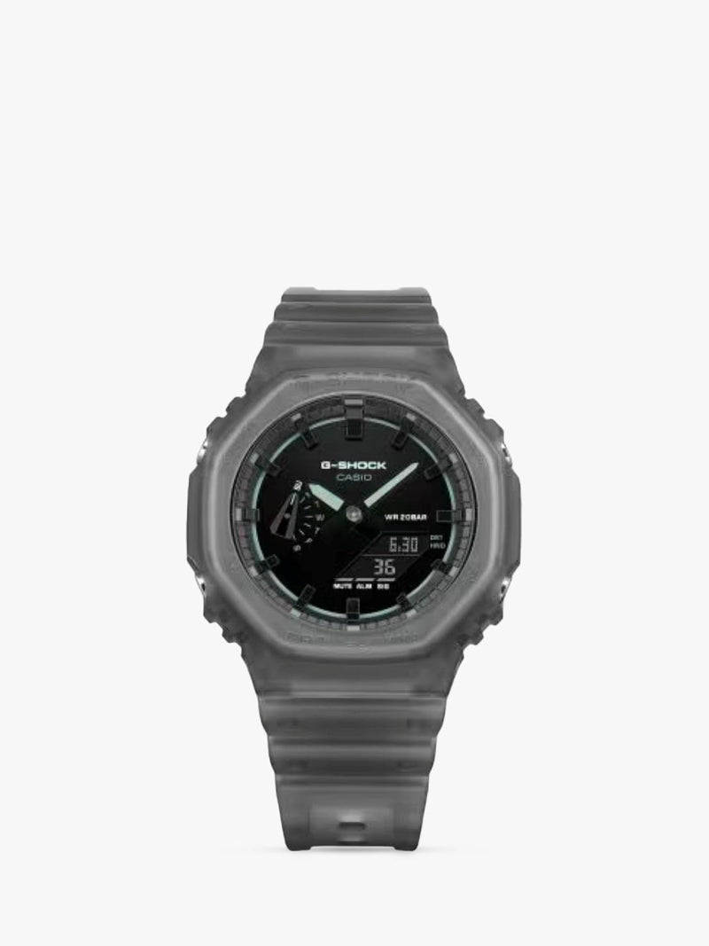 Casio G-SHOCK Smoked Lights 2100 watch black resin - British product