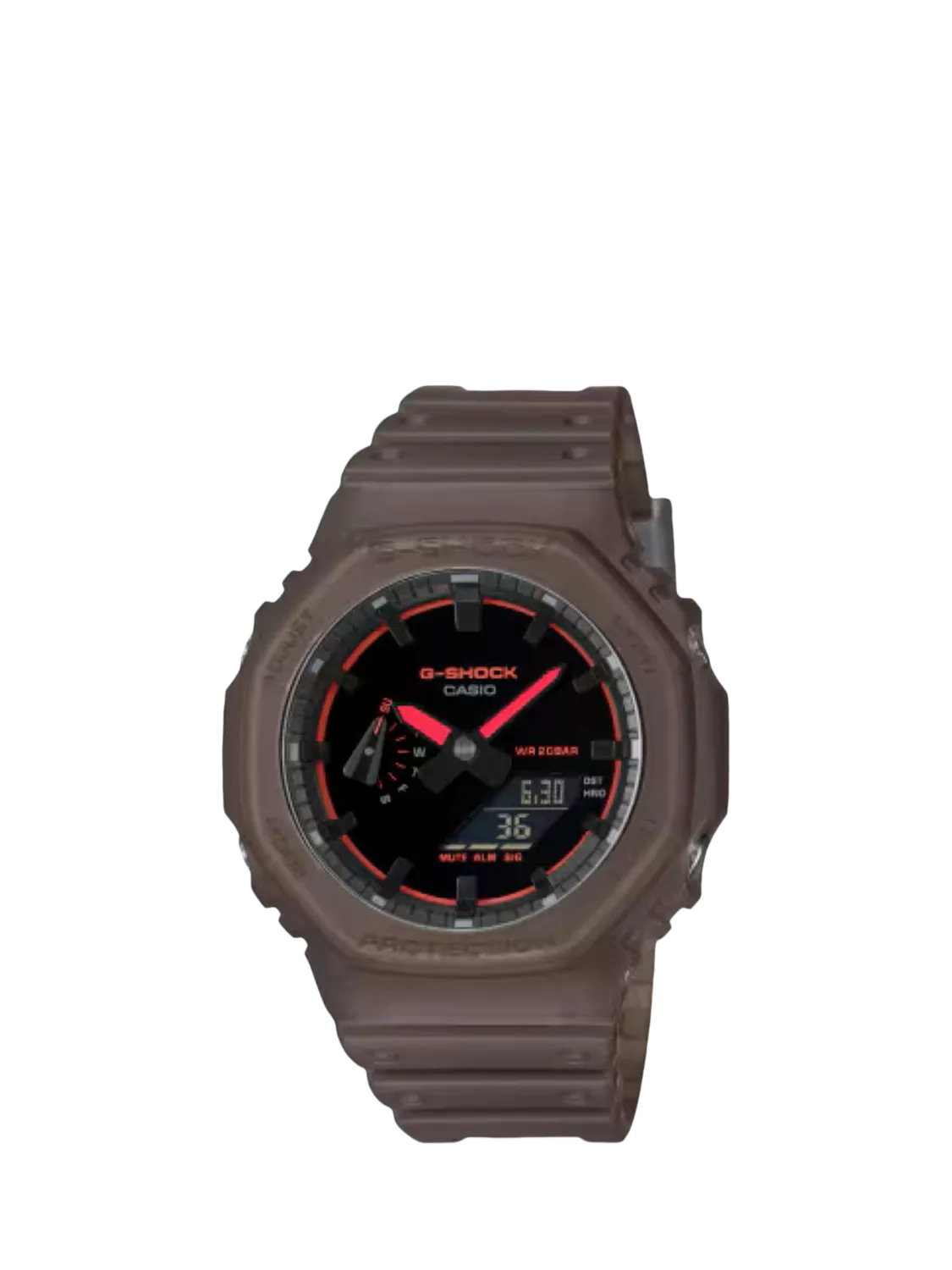 Casio G-SHOCK Smoked Lights 2100 watch brown (British brand)