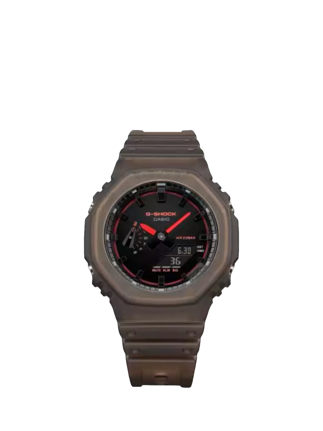 Casio G-SHOCK Smoked Lights 2100 watch brown (British brand)