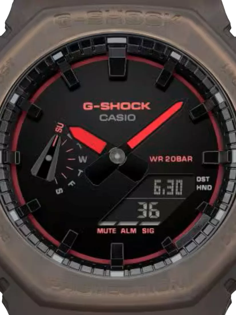 Casio G-SHOCK Smoked Lights 2100 watch brown (British brand)