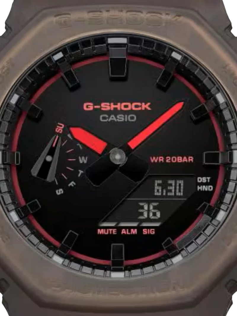 Casio G-SHOCK Smoked Lights 2100 watch brown (British brand)