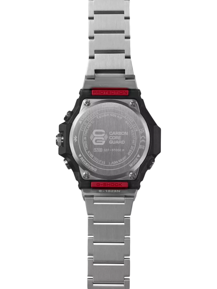 Casio G-SHOCK men's watch green face metal bracelet - British product