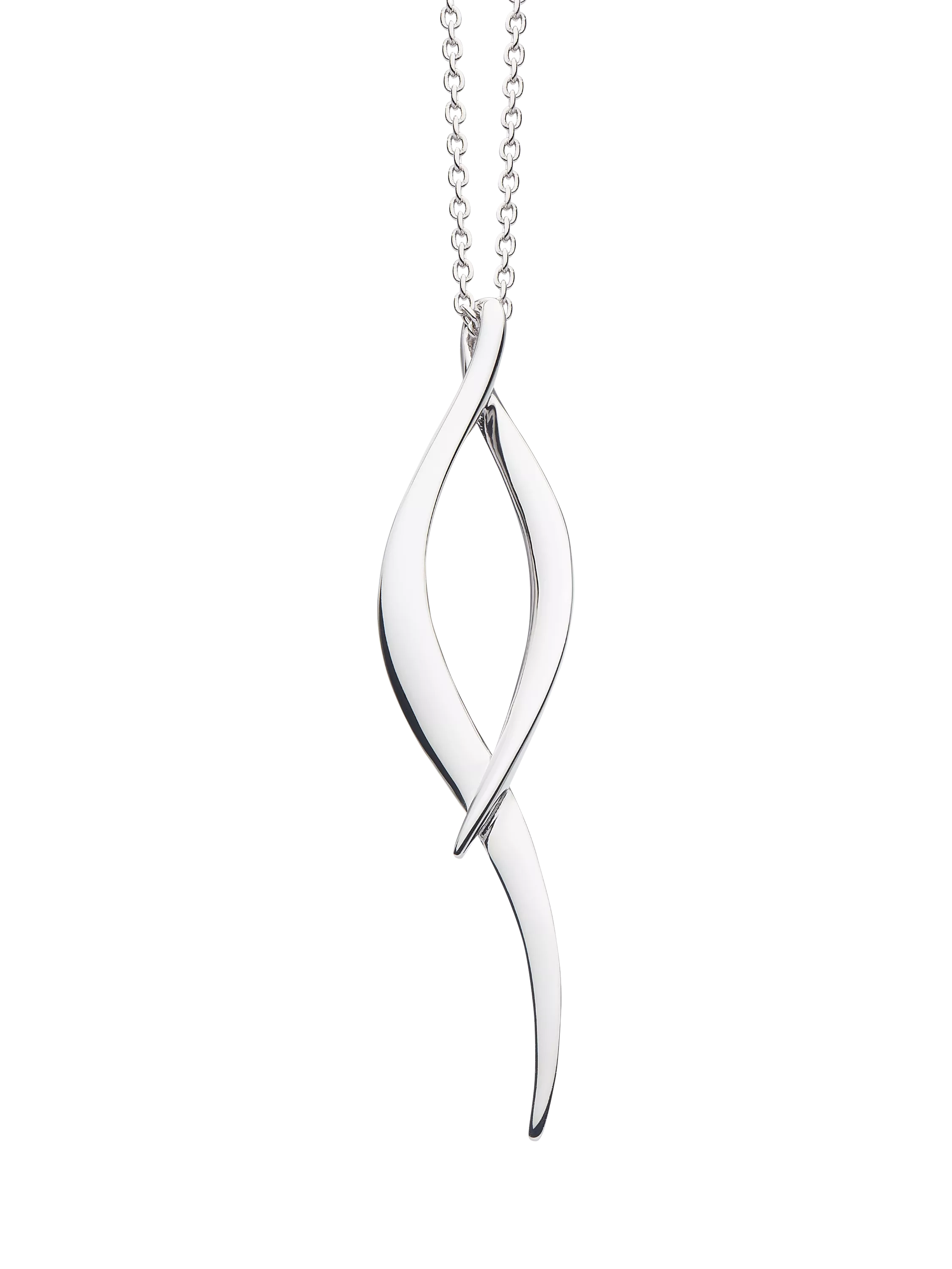 Kit Heath Entwine Twine Twist silver necklace, UK version