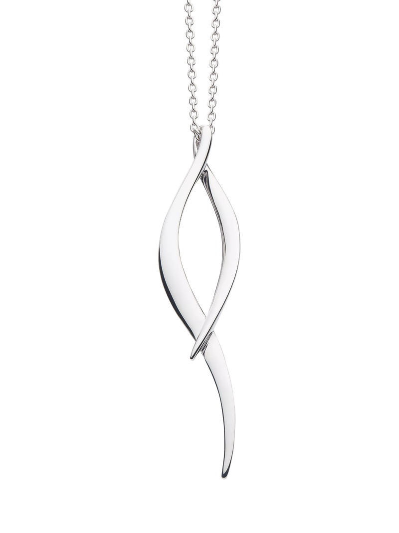 Kit Heath Entwine Twine Twist silver necklace, UK version