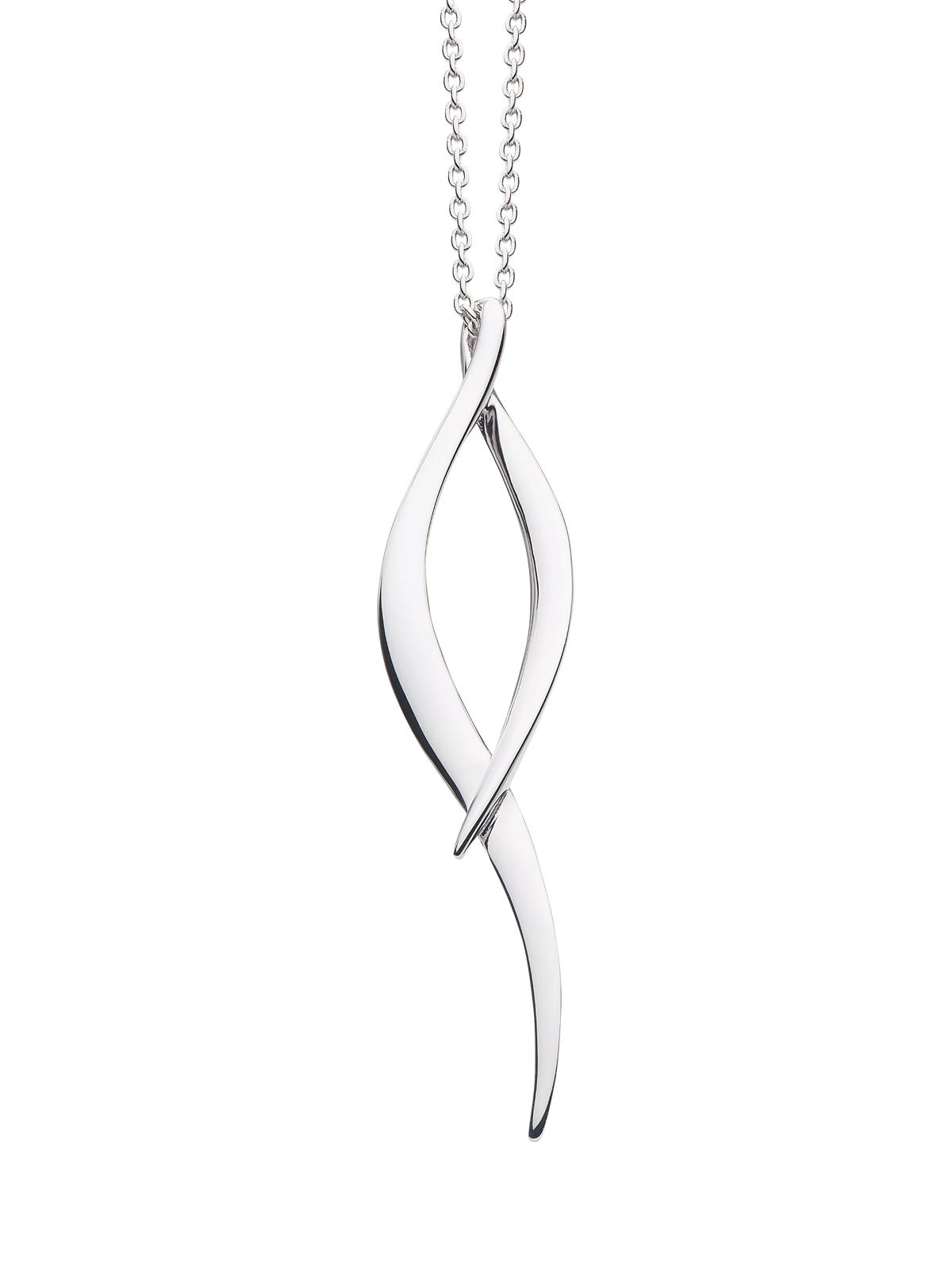 Kit Heath Entwine Twine Twist silver necklace, UK version