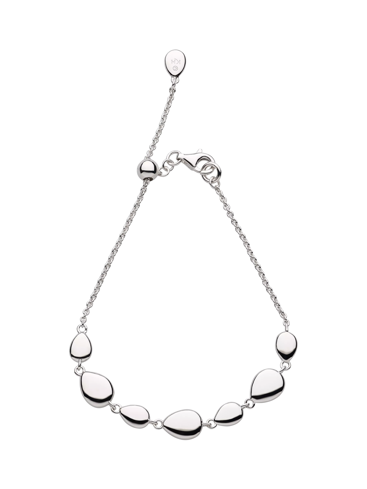 Kit Heath coast pebble link bracelet silver, UK version