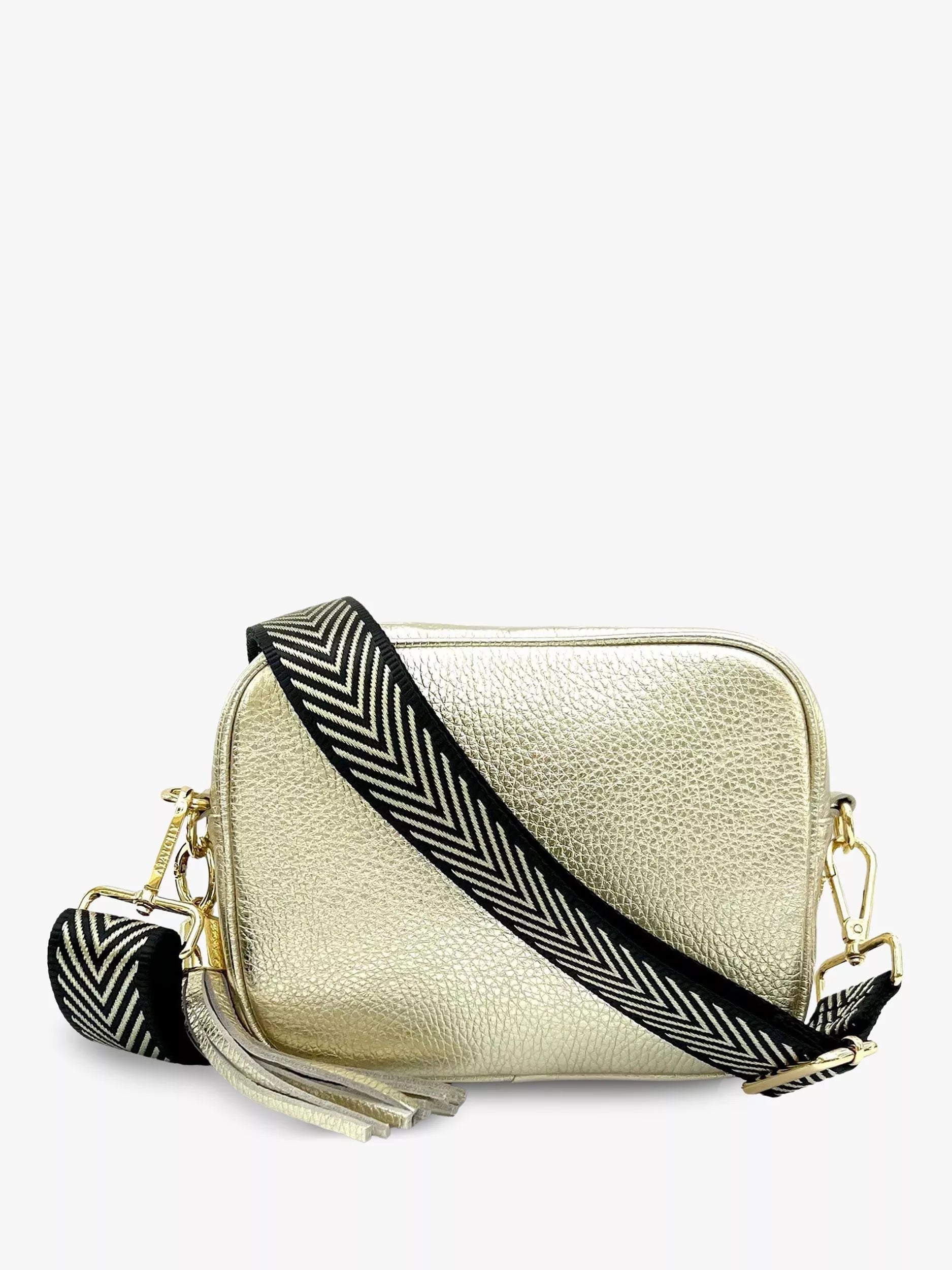 Apatchy London Leather Crossbody Bag Latte