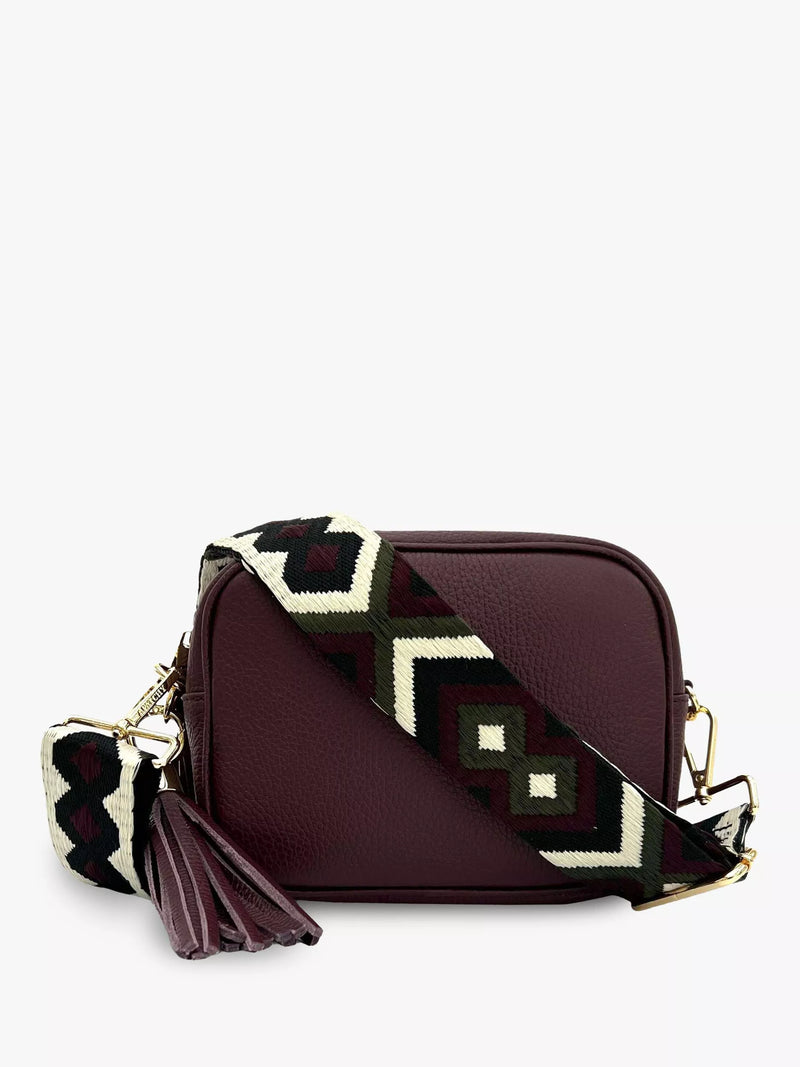 Apatchy London Leather Cross Body Bag Black