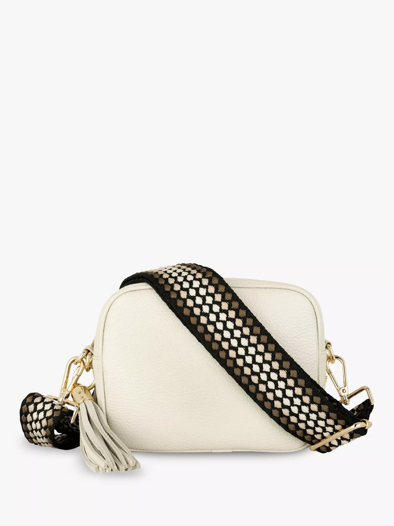 Apatchy London Leather Crossbody Bag Latte
