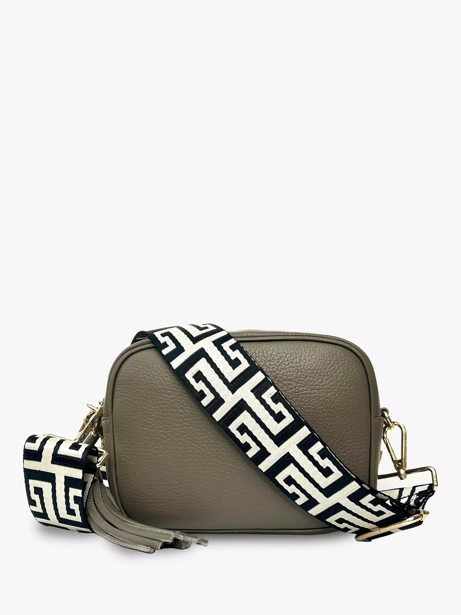 Apatchy London Leather Crossbody Bag Black