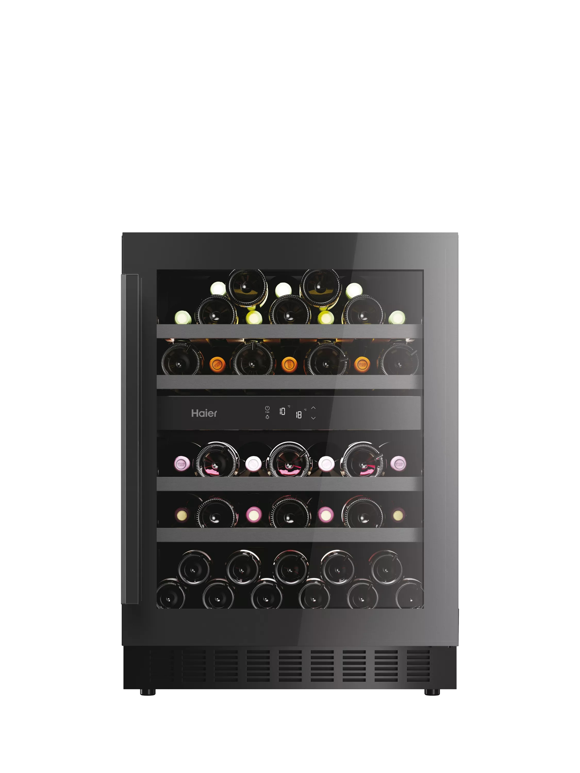 Haier 44 bottle dual zone wine cooler under counter, imported from the UK