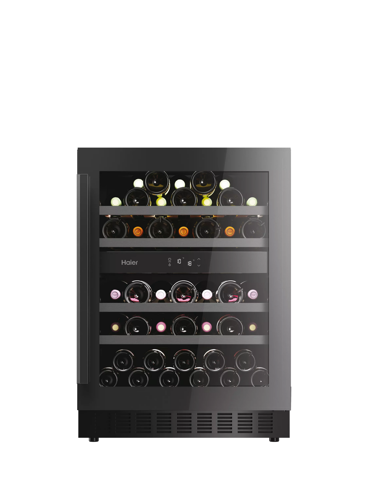 Haier 44 bottle dual zone wine cooler under counter, imported from the UK