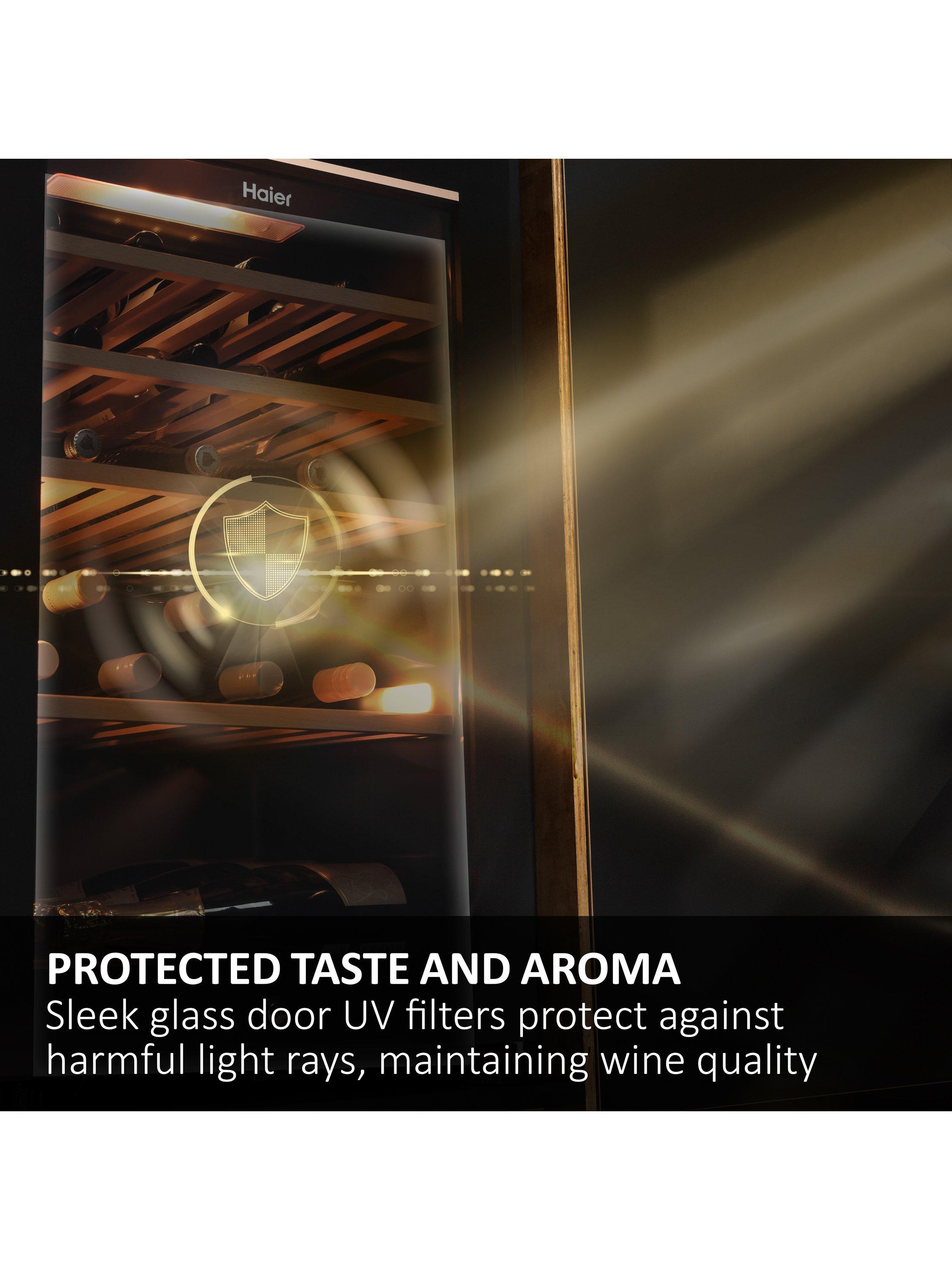 Haier 44 bottle dual zone wine cooler under counter, imported from the UK