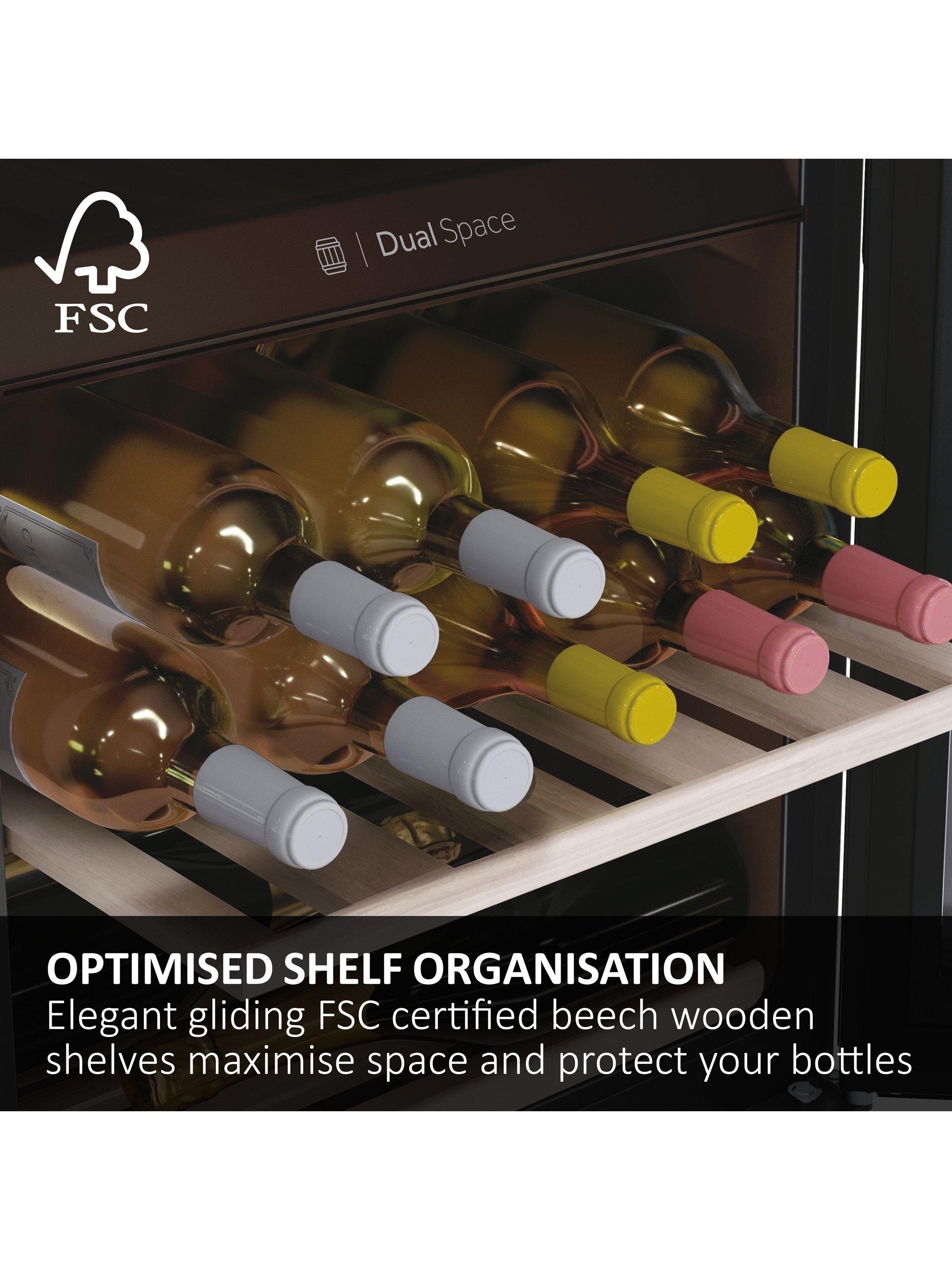Haier 44 bottle dual zone wine cooler under counter, imported from the UK