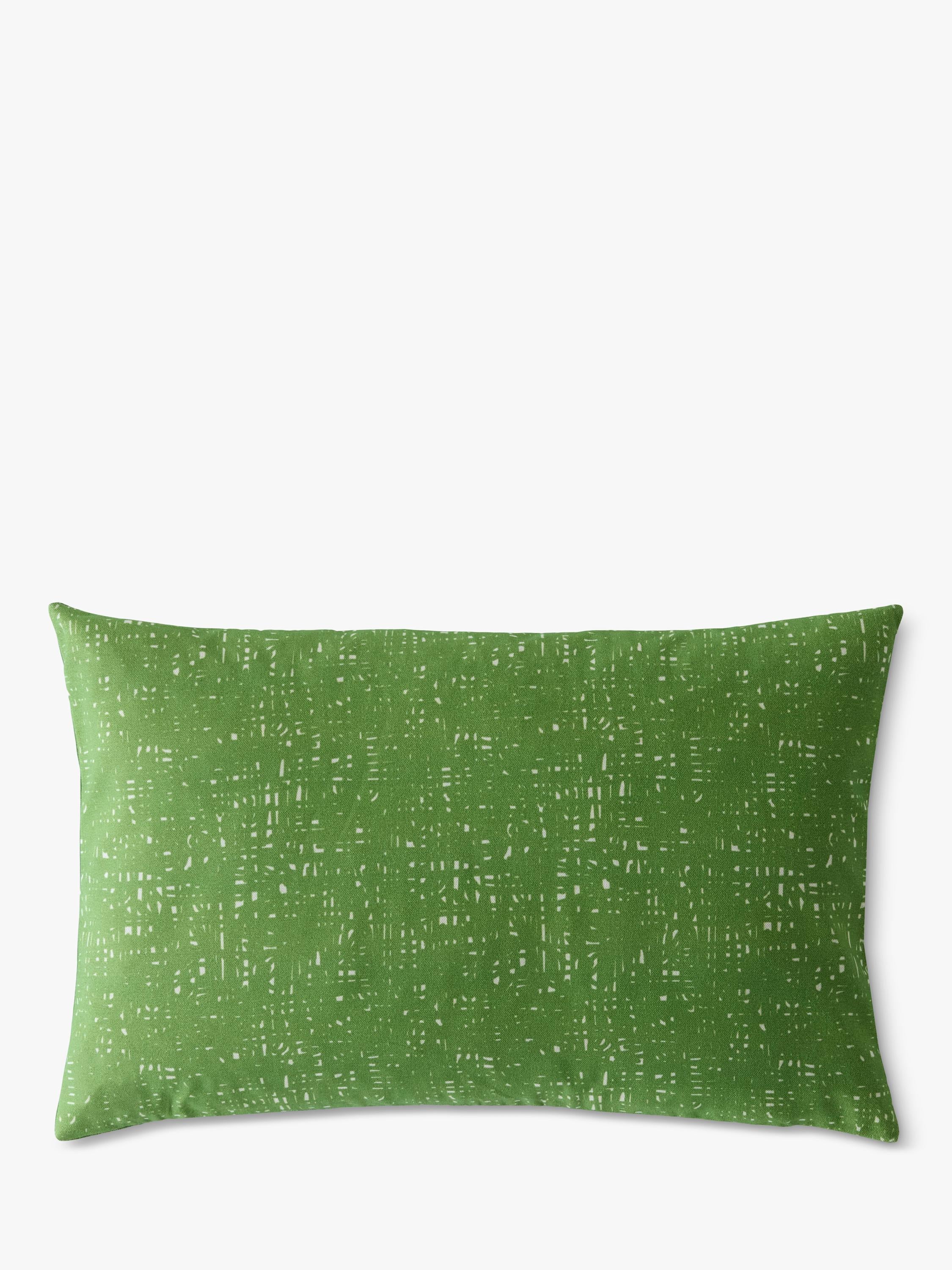 Orla Kiely Floret cushion with signature four-petal flower print, UK version