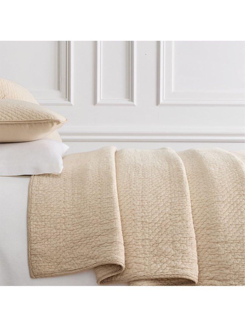 West Elm Matelassé bedspread Sand super king size, UK version