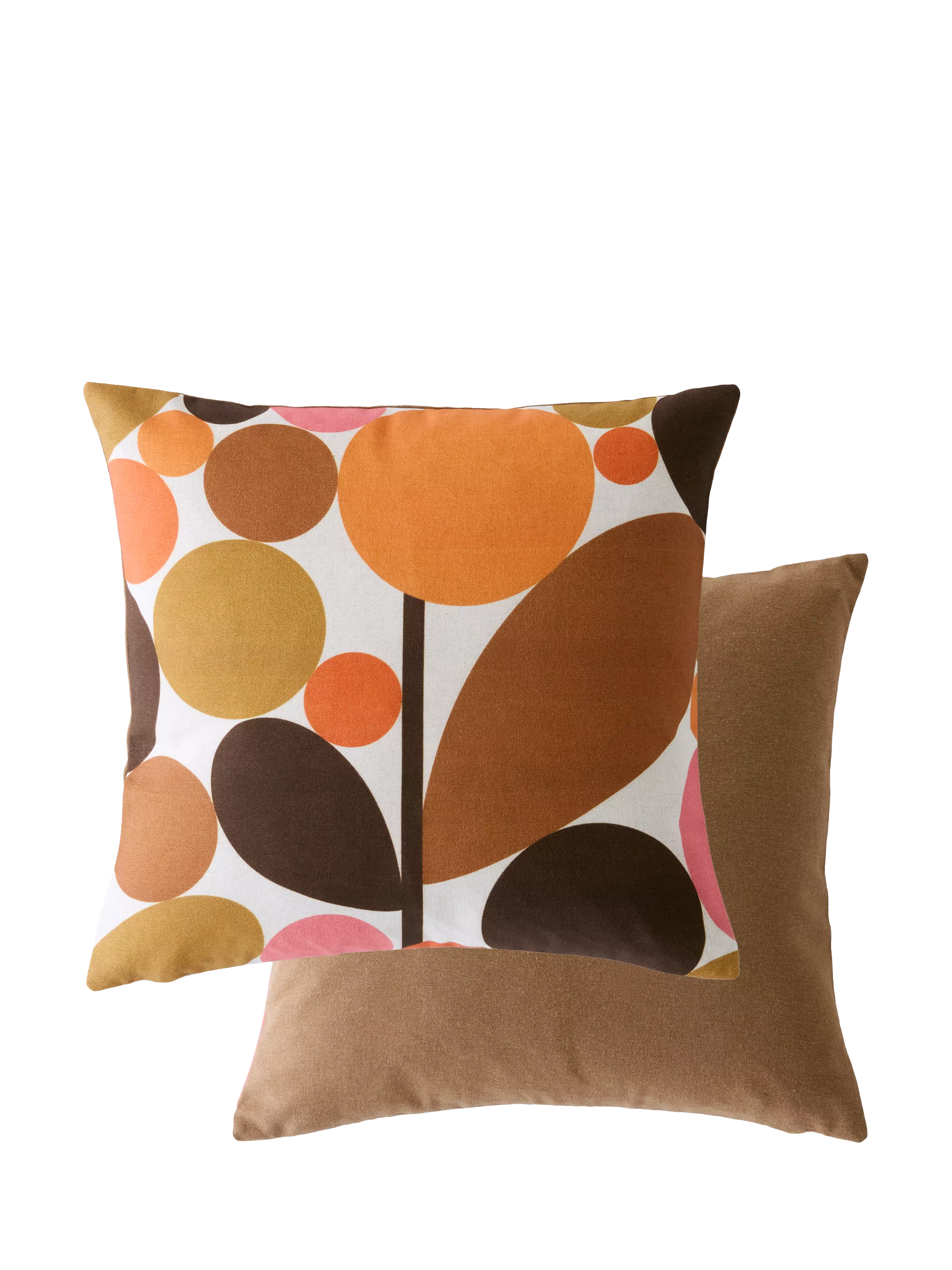 Orla Kiely Bubble Flower Cushion, Orange