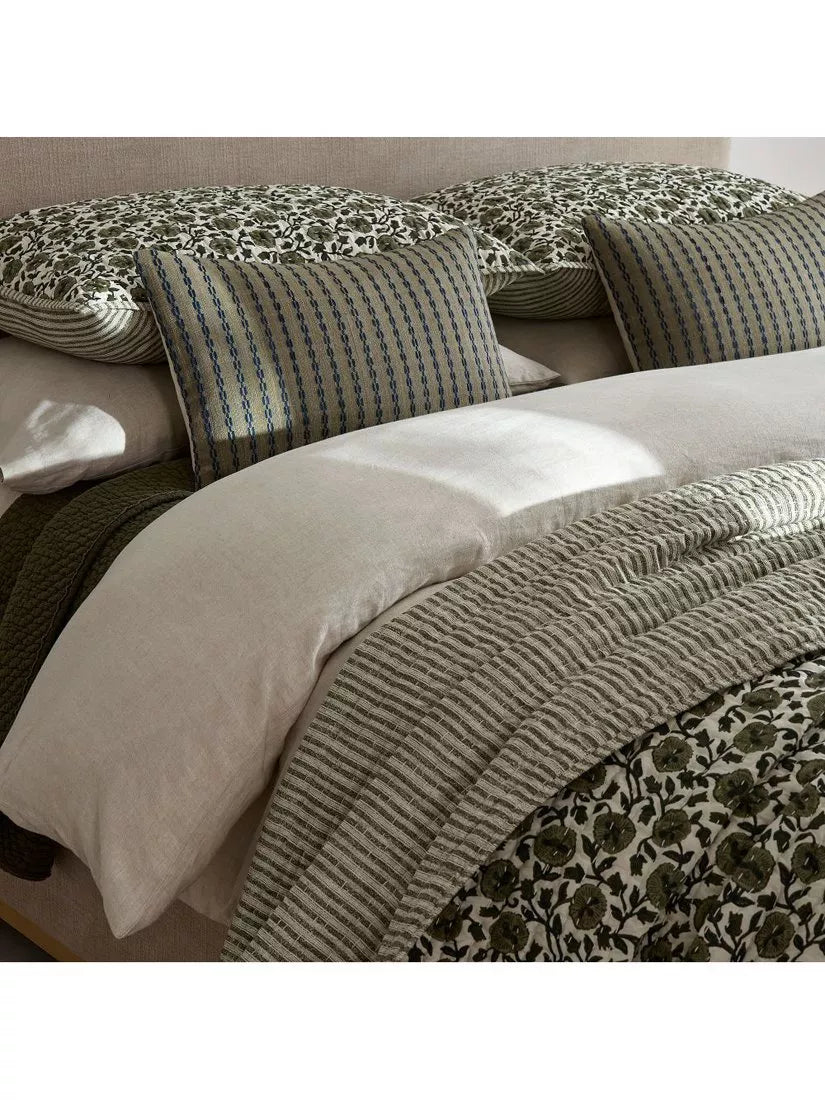 West Elm Laney floral quilted pillowsham - British product