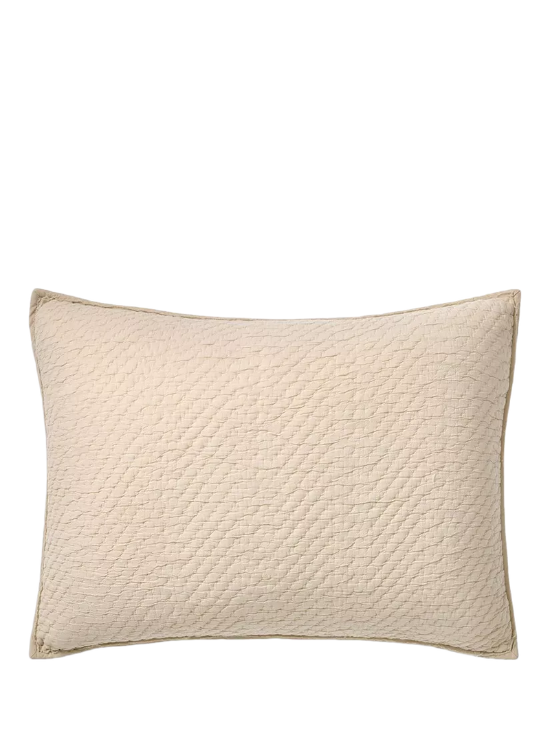 West Elm Reflections Matelassé Quilted Bedspread Sand Super King Size