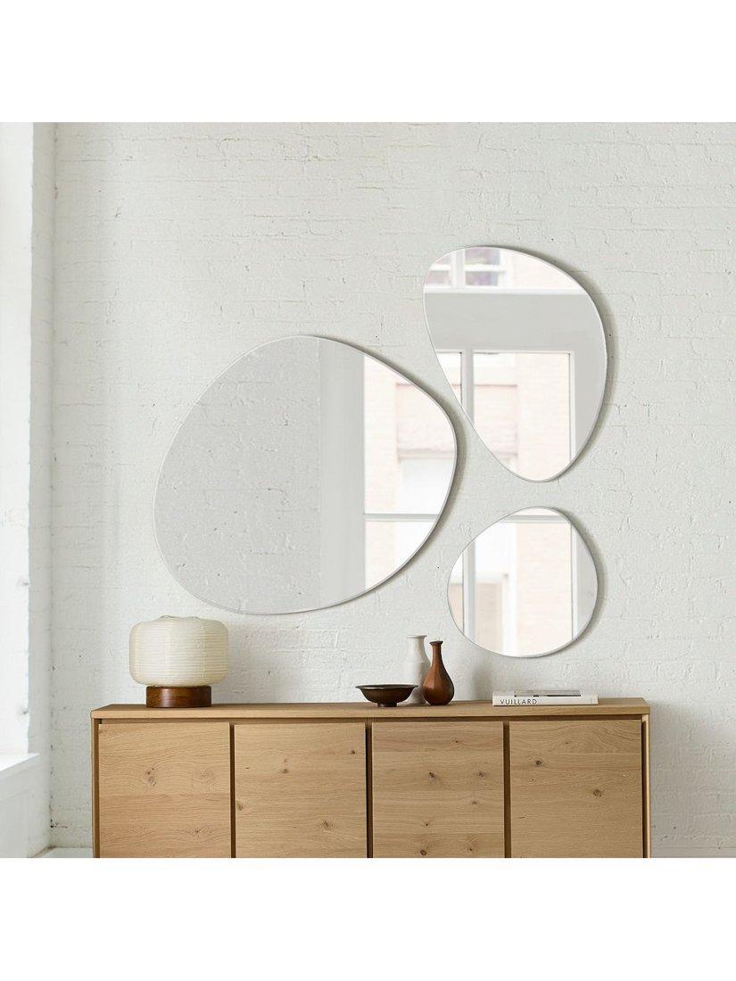 West Elm Fenny Frameless Mirror H76xW61cm (British brand)