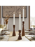 West Elm Tira Tapered Ash Wood Candle Holder, UK version