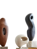West Elm sculptural ornament in walnut - British product