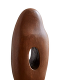 West Elm sculptural ornament in walnut - British product