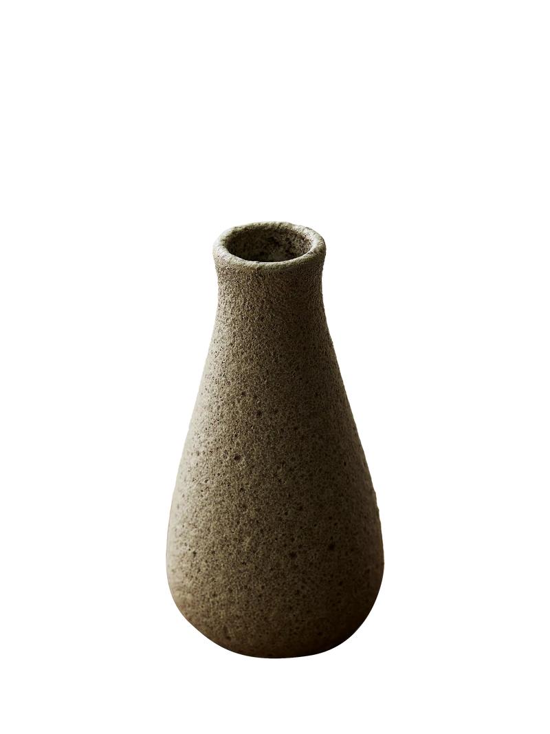 West Elm ceramic vase small H20cm grey, imported from the UK