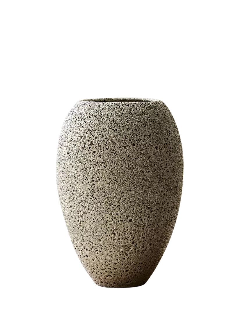 West Elm Sahar ceramic vase H27cm white - British product