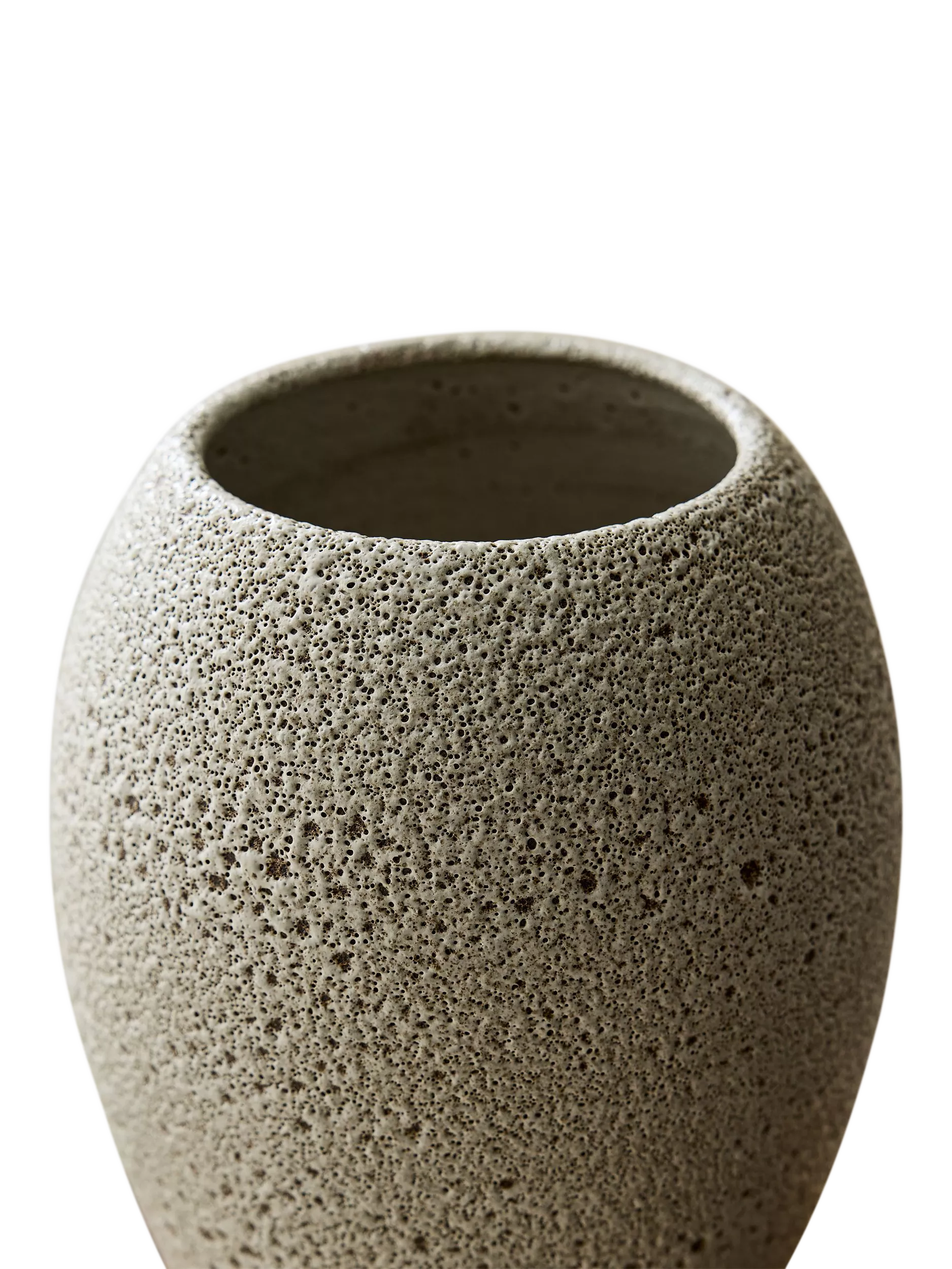 West Elm Sahar ceramic vase H27cm white - British product