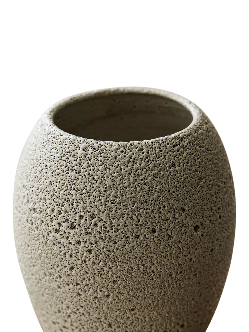 West Elm Sahar ceramic vase H27cm white - British product