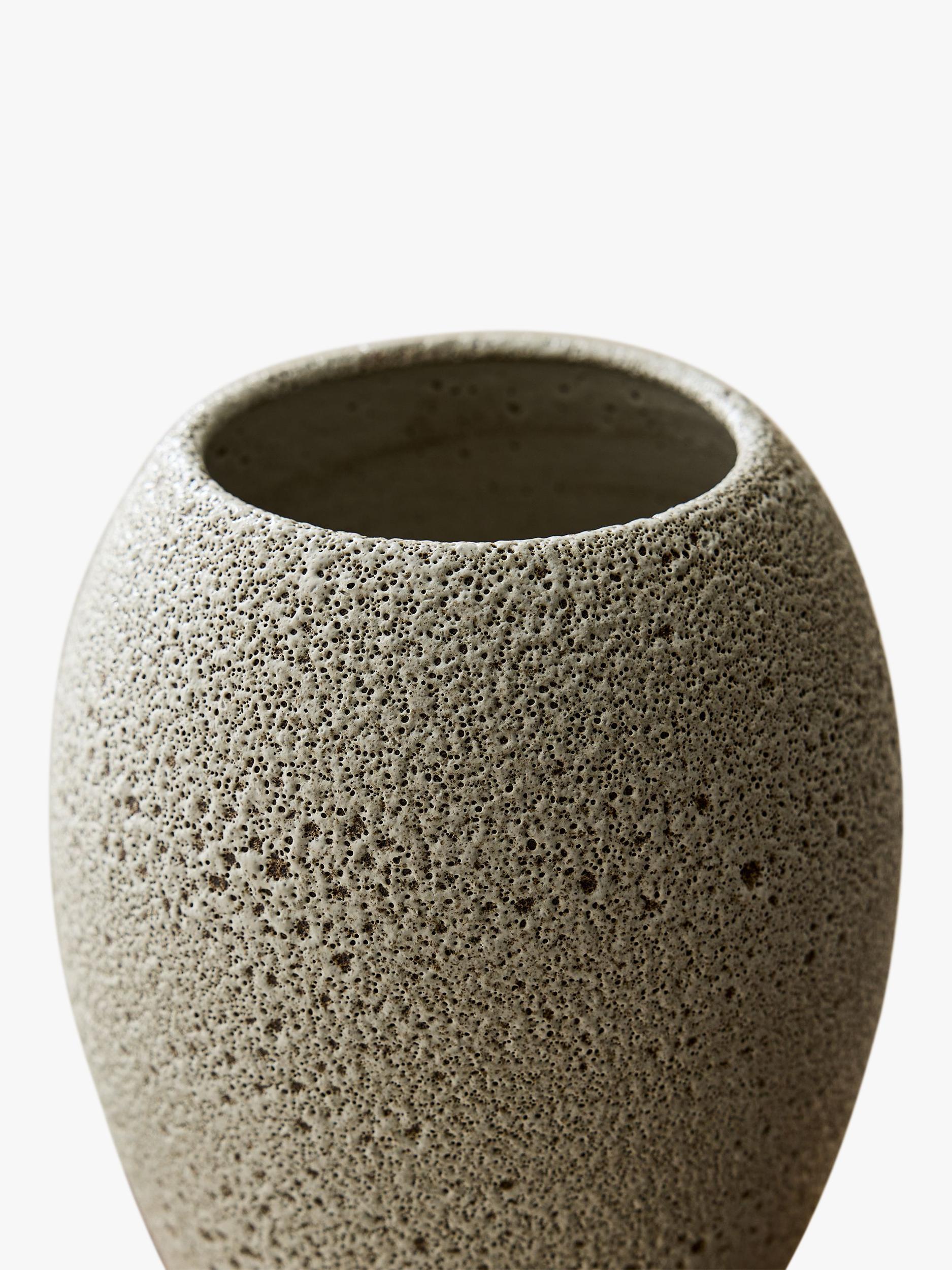 West Elm Sahar ceramic vase H27cm white - British product