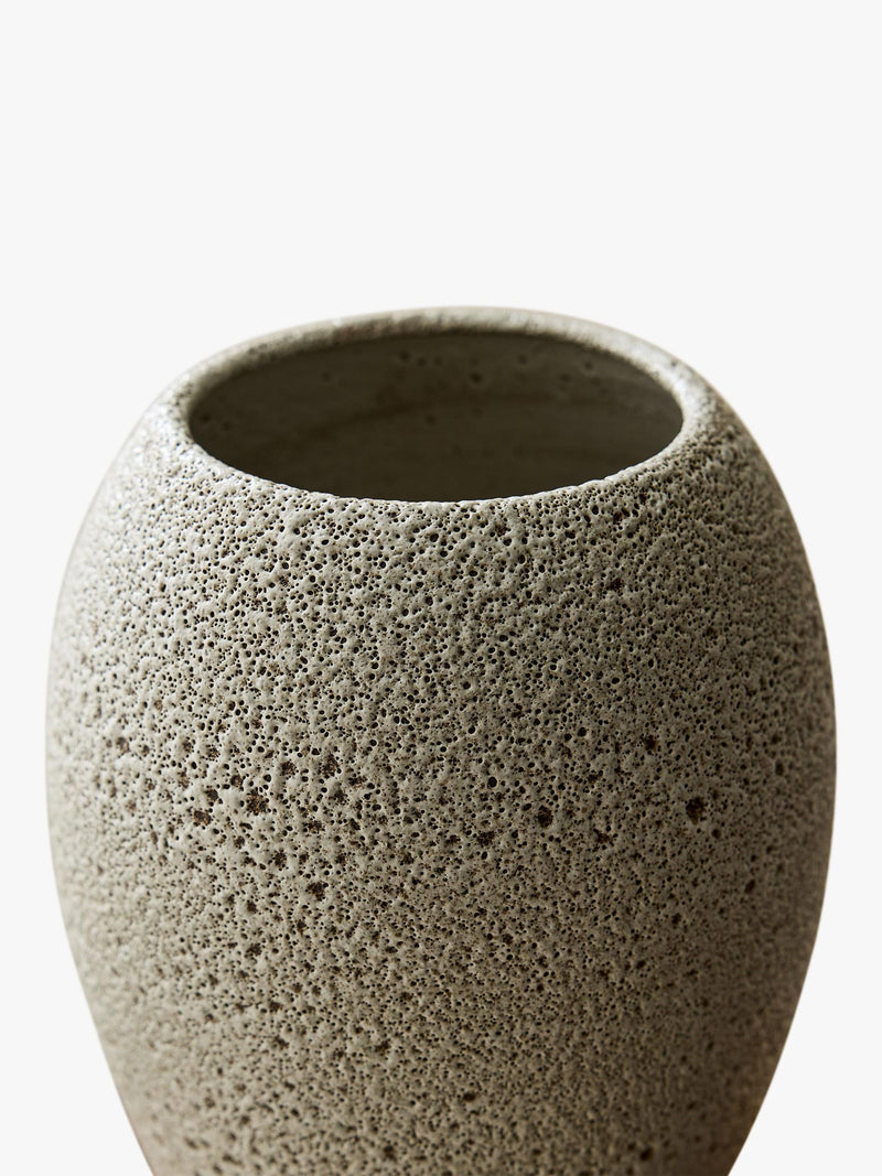 West Elm Sahar ceramic vase H27cm white - British product