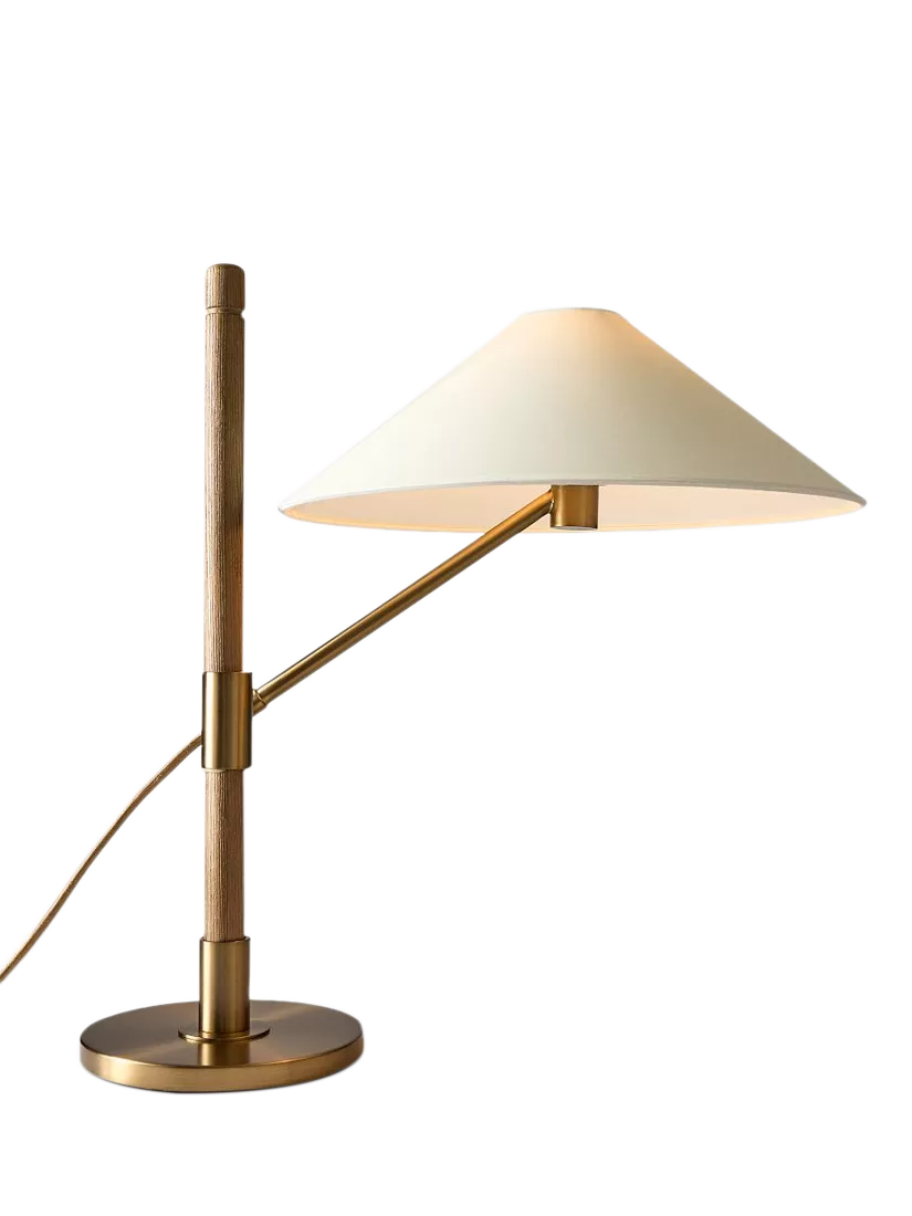 West Elm Devon Table Lamp in Antique Brass, UK version