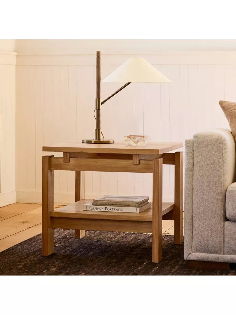 West Elm Devon Table Lamp in Antique Brass, UK version