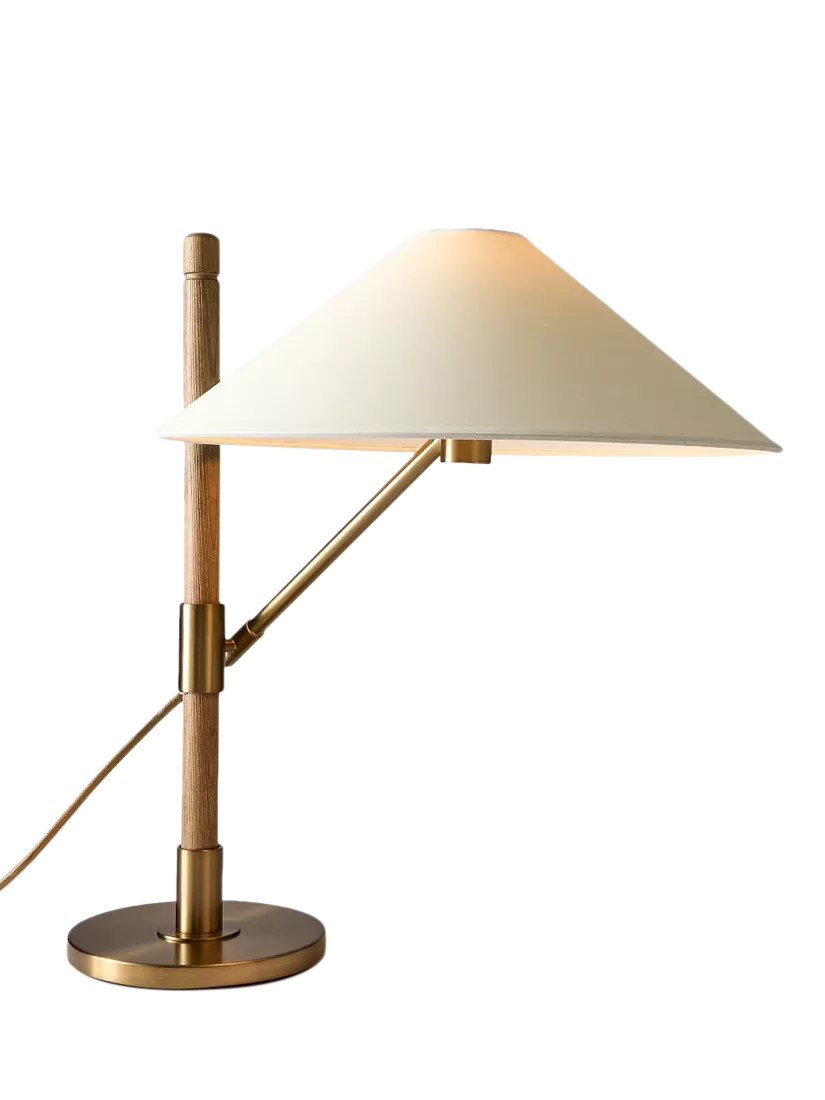 West Elm Devon Table Lamp in Antique Brass, UK version