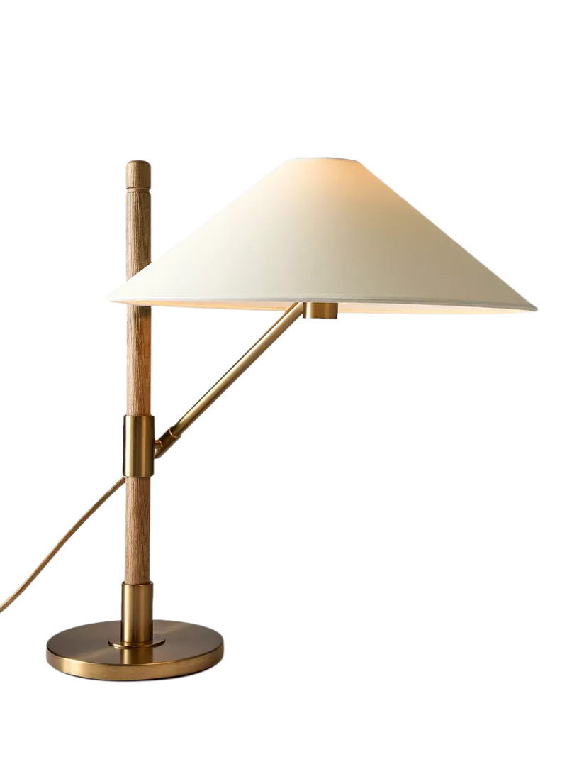 West Elm Devon Table Lamp in Antique Brass, UK version